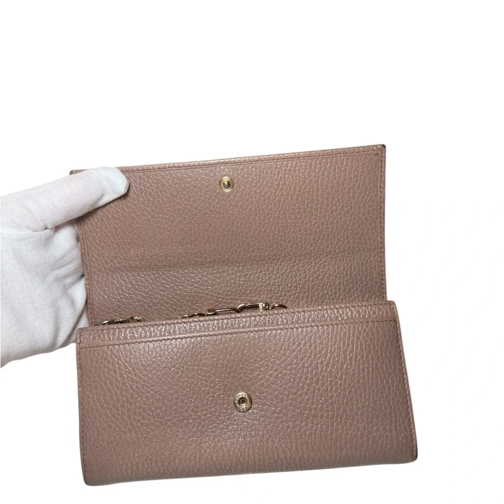AUTHENTIC Gucci: Dusty Rose GG Marmont Wallet On Chain - Picture 4 of 16